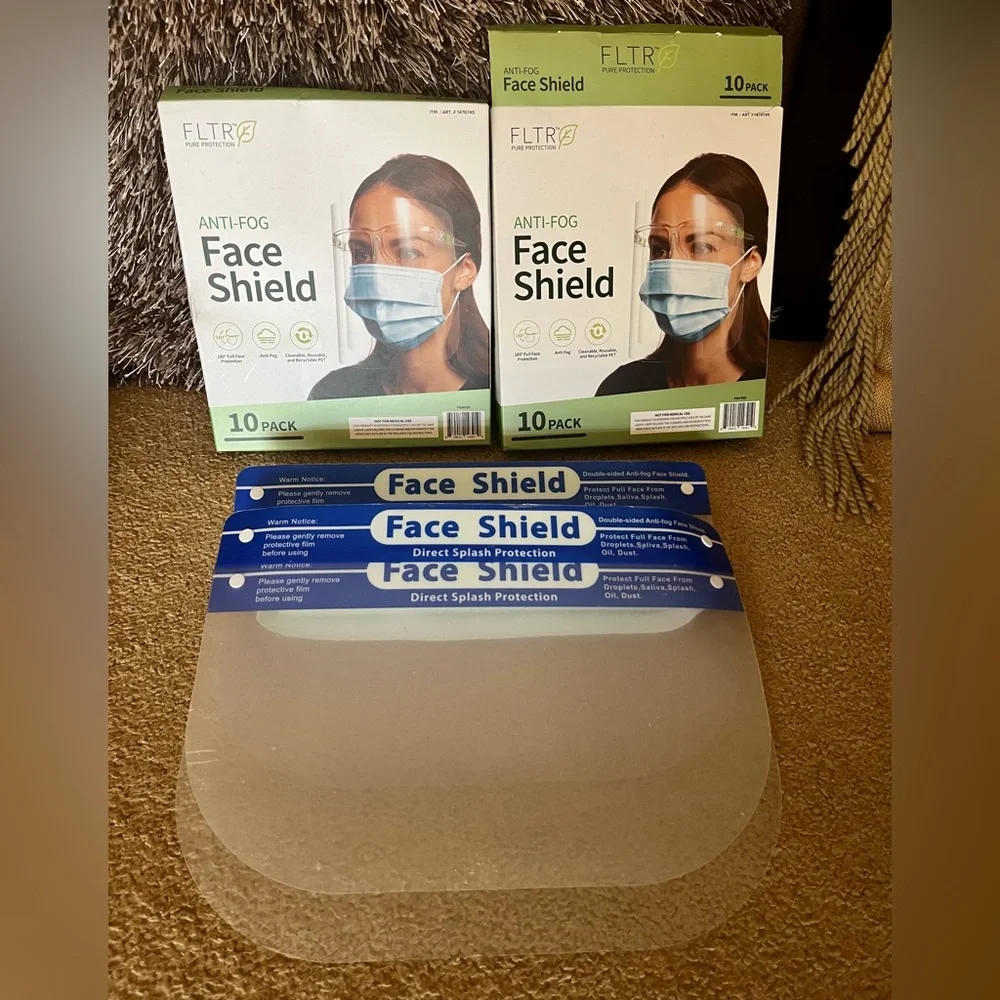 BRAND NEW ANTI-FOG FACE SHIELDS & FACE MASKS (FRAMES & OVER THE HEAD) (21)